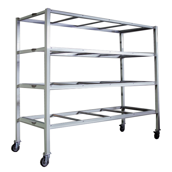 4 Storage Rack With Casters, Heavy Duty Shelving On Casters